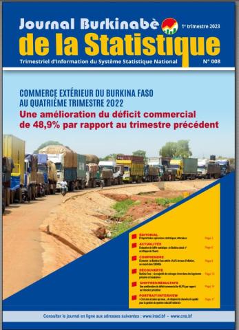N°008 du Journal Burkinabè de la Statistique